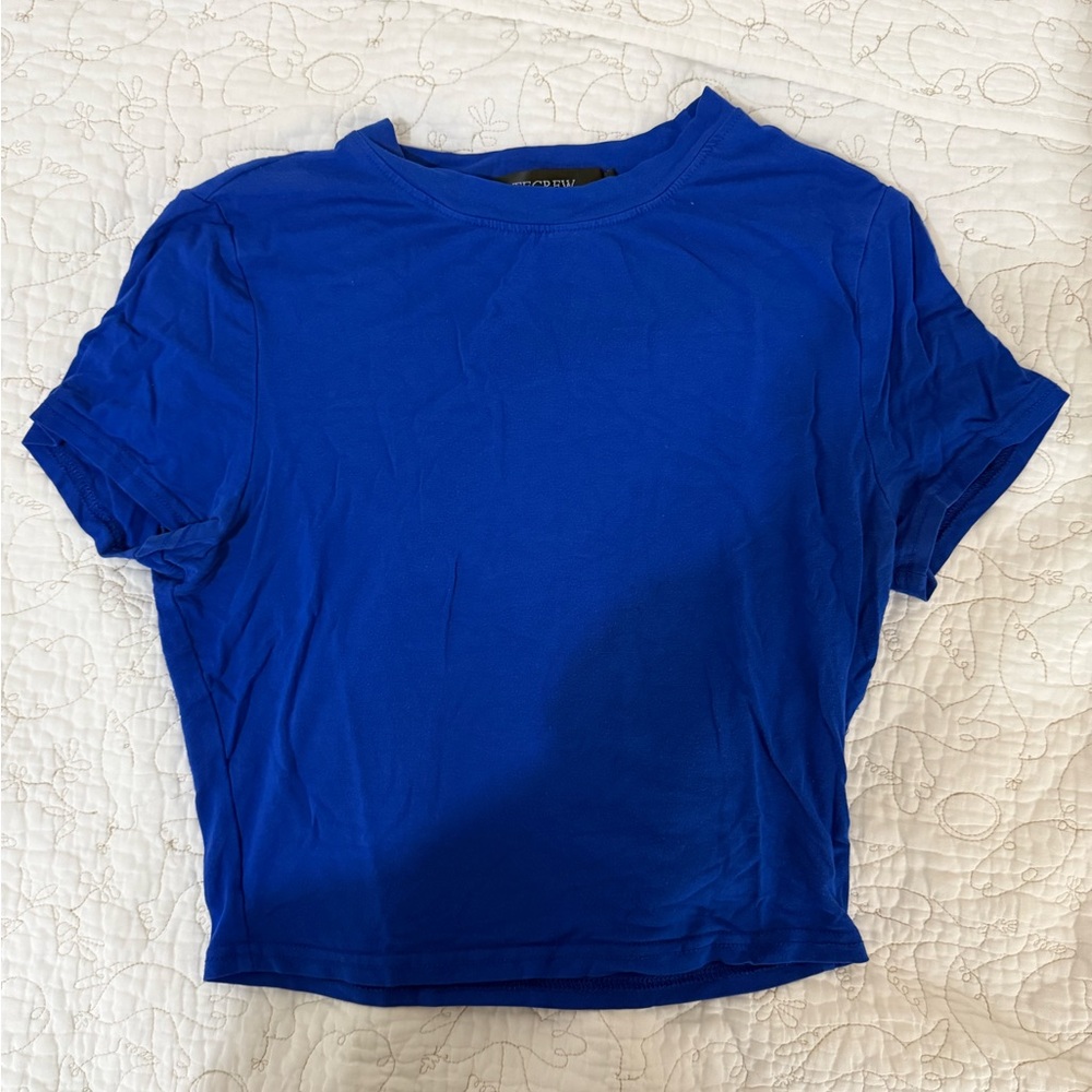 TECREW Blue Cropped Top